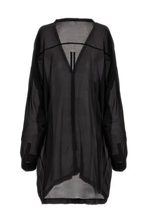 Black Lido Larry silk shirt RICK OWENS | RR01D3294SH09